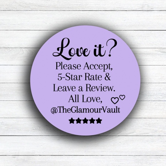 100 Personalized Loved it! Please Leave a Review Stickers - Picture 10 of 10